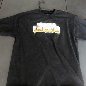 Black shirt sleeve Rick and morty shirt